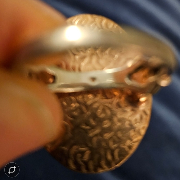 Red Gemstone and Sterling Silver Statement Ring with Double Halo. Size 8 - Picture 6 of 6